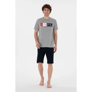 U.s. Polo Assn. Erkek Gri Melanj Pijama Takım 50309821-VR086
