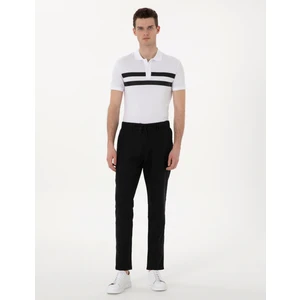 Pierre Cardin Erkek Siyah Carrot Fit %100 Keten Kanvas Pantolon 50301811-VR046