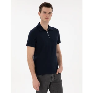 Pierre Cardin Erkek Lacivert Slim Fit Tişört 50302586-VR033