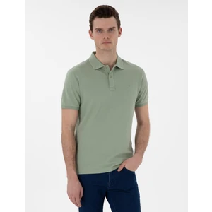 Pierre Cardin Erkek Çağla Yeşili Slim Fit Kıvrılmaz Polo Yaka Basic Tişört 50302561-VR016