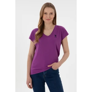 U.S. Polo Assn. Kadın Menekşe Tişört Basic 50305825-VR037