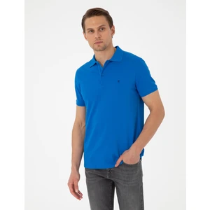 Pierre Cardin Erkek Saks Slim Fit %100 Pamuk Polo Yaka Basic Tişört 50306448-VR045
