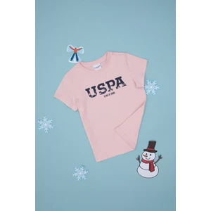 U.S. Polo Assn. Erkek Çocuk Pudra Tişört Basic 50306512-VR042