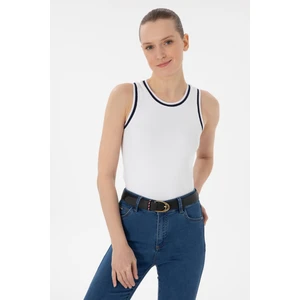 U.S. Polo Assn. Kadın Beyaz Tişört 50305857-VR013