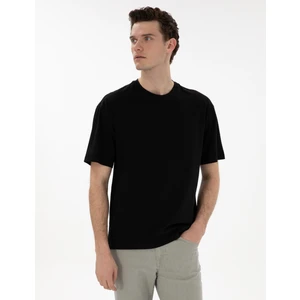 Pierre Cardin Erkek Siyah Comfort Fit Basic Tişört 50306991-VR046