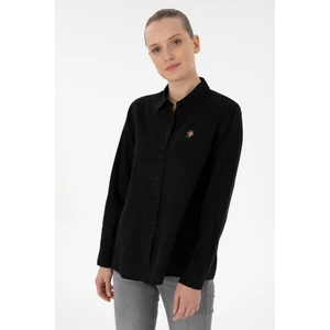 U.s. Polo Assn. Kadın Siyah Gömlek Basic 50298098-VR046