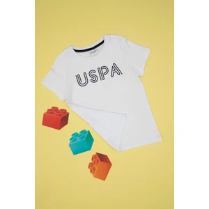 U.S. Polo Assn. Erkek Çocuk Beyaz Tişört Basic 50306483-VR013