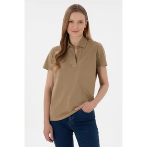 U.S. Polo Assn. Kadın Haki Tişört Basic 50305700-VR027