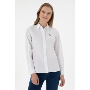 U.S. Polo Assn. Kadın Beyaz Gömlek Basic 50307726-VR013