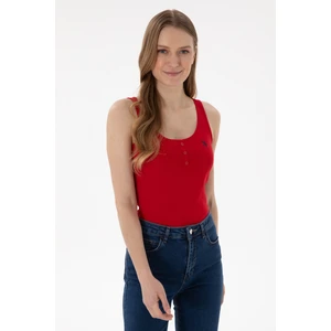 U.s. Polo Assn. Kadın Kırmızı Tişört Basic 50300895-VR030
