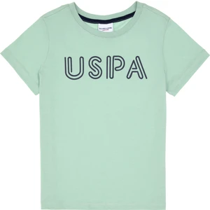 U.S. Polo Assn. Erkek Çocuk Su Yeşili Tişört Basic 50306483-VR048
