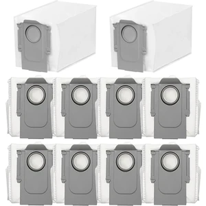 Roborock S8 Maxv Ultra Elektrikli Süpürge Torbası Büyük Kapasiteli Yedek Parçalar Için 10 Adet Toz Torbası Aksesuarları (Yurt Dışından)