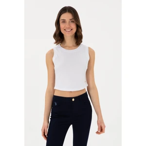 U.S. Polo Assn. Kadın Beyaz Tişört Basic 50305695-VR013