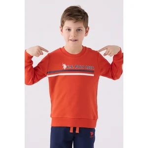U.s. Polo Assn. Erkek Çocuk Kiremit Pijama Takım 50299491-VR031