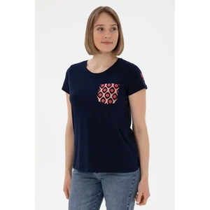 U.S. Polo Assn. Kadın Lacivert Tişört 50305832-VR033