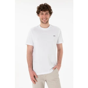 U.S. Polo Assn. Erkek Beyaz Tişört Basic 50305928-VR013