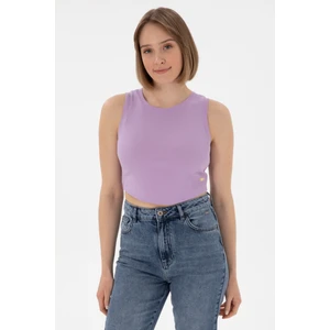 U.S. Polo Assn. Kadın Lila Tişört Basic 50305695-VR034