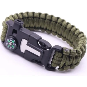 Paracord Kumaş Çok Amaçlı Kamp Bilekliği, Pusula Özellikli Survival Düdüklü Kamp Bilekliği