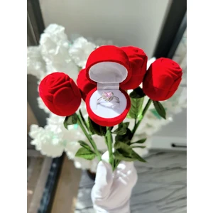 Kadife Gül Içinden Çıkan 14 Ayar Pandora Ciddi Ilişki Yüzüğü