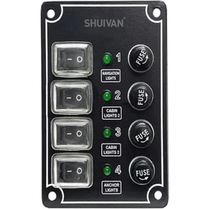 4'lü Switch Panel Izoleli Sigorta Paneli