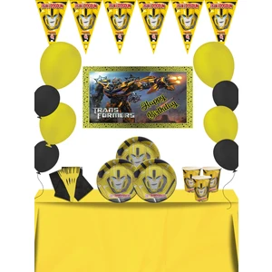 Afişli Bumblebee 24 Kişilik Doğum Günü Parti Malzemeleri Seti