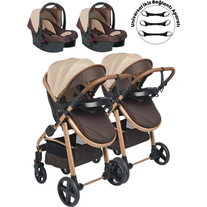 Baby Home 950 Ayrılıp Birleşebilen Travel Sistem Ikiz Bebek Arabası