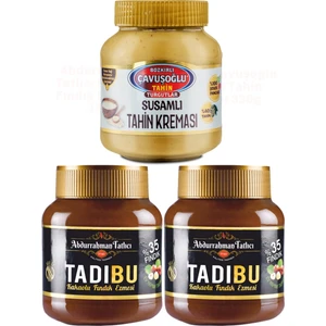 Abdurrahman Tatlıcı Tadıbu 330 gr x 2 Adet + Çavuşoğlu Susamlı Tahin Kreması 330 gr