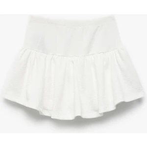 Beli Lastikli Dokulu Volanlı Şort Etek