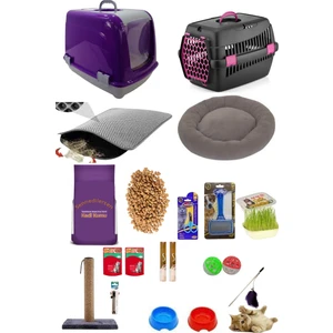 Kedi Başlangıç Seti 20 Parça Mor