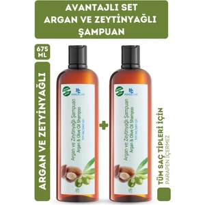 Hunca Care Argan ve Zeytinyağlı Şampuan  2 Adet x 675 ml