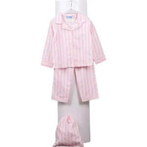 Laciel Paris Pembe Çizgili Kız Pijama Takımı