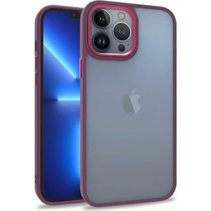 Apple iPhone 13 Pro Max Kılıf Zore Flora Kapak-Kırmızı
