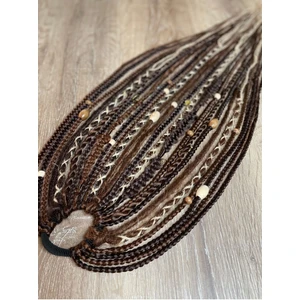 Selin Bengi Rasta Mix Afrika Örgü Toka 25 Li - Kahverengi