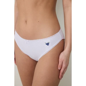 Pointelle Pamuklu Açık Lila Slip Külot