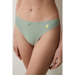 Pointelle Pamuklu Tanga Külot
