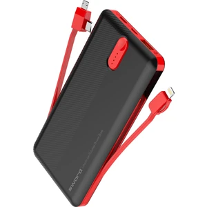 Sword 10.000MAH Kendinden Kablolu Hızlı Güvenli Şarj Taşınabilir Powerbank Iphone,android Uyumlu SW-10PO3