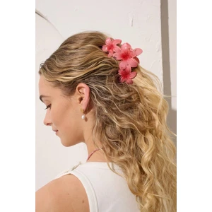 Üçlü Çiçekli Mandal Saç Tokası