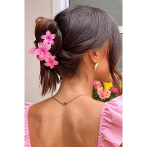 Üçlü Çiçekli Mandal Saç Tokası