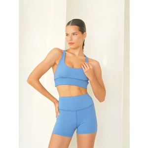 Samadhi Dikiş Detay Kısa Mavi Şort