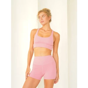 Samadhi Dikiş Detay Kısa Pembe Şort