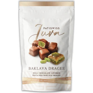 Juva Sütlü Çikolata Kaplı Antep Fıstıklı Baklava Draje 80 gr