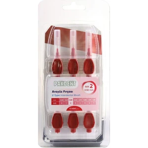 Arayüz Fırçası U Tipi 0,50 mm 6'lı Pembe