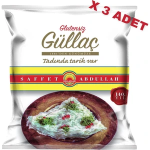 Saffet Abdullah Glutensiz Mini Güllaç 100 gr x 3