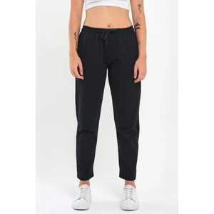 2'li Kadın Lacivert Klasik Cepli Eşofman Altı