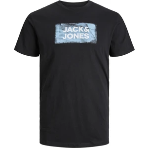 Jack & Jones Erkek Bisiklet Yaka Baskili Tisört - Star