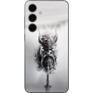 Dali Design Samsung Galaxy S24 Fe Uyumlu Şeffaf Kılıf Nordic Viking 2 Tasarımlı