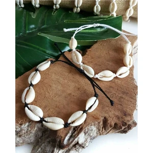 Deniz Kabuğu Ikili Ip Bileklik