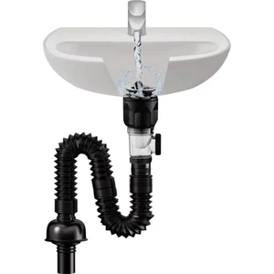 Umotech Mutfak ve Banyo Için Koku ve Tıkanma Önleyici Lavabo Gider Borusu  Hızlı Tahliye Sağlam ve Dayanıklı