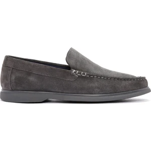 Fly Erkek Gri Süet Deri Loafer 25SFD631010