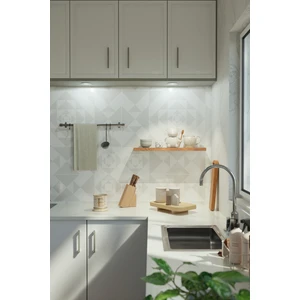 60 cm Safir Meşe Mdf Uçan Duvar Rafı Gizli Bağlantı Kitaplık